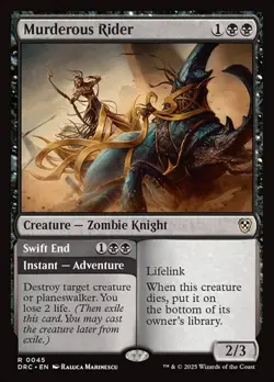 2x Murderous Rider // Swift End DRC NM MTG - Image 1