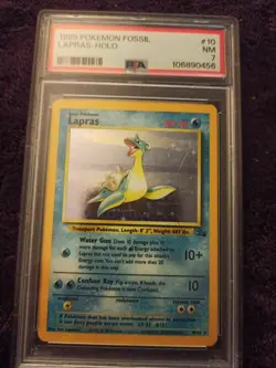 1999 Lapras Pokemon Fossil Holo - Image 1