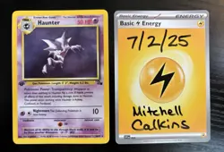 1st Edition 1999 Haunter 6/62 Pokemon Fossil Holo Rare LP - Image 1