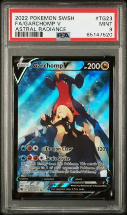 Garchomp V TG23 - Pokemon Astral Radiance Trainer Gallery PSA 9 - Image 1
