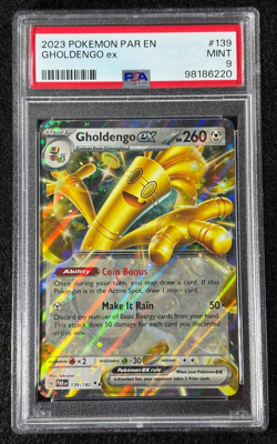 2023 Pokemon Gholdengo ex #139 Paradox Rift PSA 9 (Mint) - Image 1