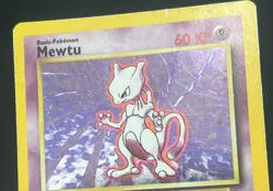 Pokemon TCG Base Set 1st Edition German Mewtwo (Mewtu) #10 Holo - Image 2