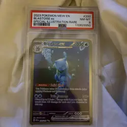 Blastoise ex 200/165 PSA 8 NM-MT Secret Rare Holo Scarlet & Violet 151 Pokemon - Image 1