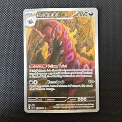 Scolipede 134/086 Illustration Rare - Pokemon TCG Black Bolt (Pack Fresh) NM+/M - Image 1