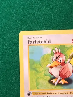 Farfetch'd 27/102 Base Set 1st Edition Shadowless, 1999 WOTC Vintage Pokemon - Image 5