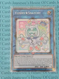 JUSH-EN022 Yummy Snatchy Starlight Rare Yu-Gi-Oh Card 1st Edition New - Image 3