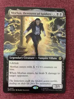 Morlun, Devourer of Spiders #257 FOIL EXTENDED NM/M MTG Spiderman Magic Card - Image 1