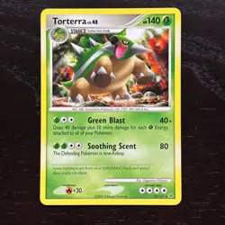 Torterra 39/127 Pokemon Platinum Regular Rare Card MP - Image 1