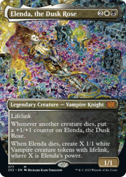 1x Elenda, the Dusk Rose ~~ Borderless NM-Mint, English Double Masters 2022 MTG - Image 1