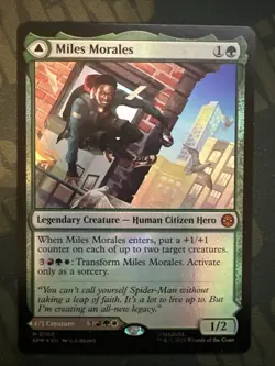 Miles Morales FOIL Marvel's Spider-Man Pack Fresh MTG MINT - Image 1