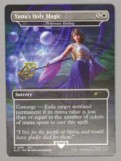MTG x FINAL FANTASY SECRET LAIR - YUNA'S HOLY MAGIC #1868 NON-FOIL - Image 1