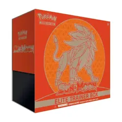 Pokemon TCG Sun & Moon Base Set ETB Solgaleo Elite Trainer Box 8 Booster Packs - Image 1