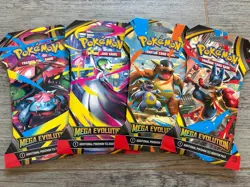Pokemon Mega Evolutions Sleeved Booster Packs - 4 Full Art Set Collection Sealed - Image 1