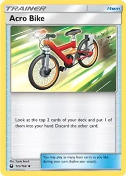 2x Acro Bike (#123/168) SM - Celestial Storm LP Pokemon - Image 1