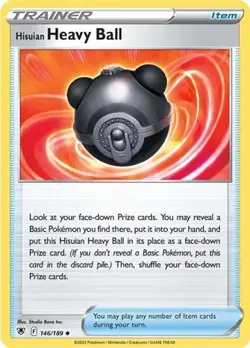 2x Hisuian Heavy Ball (#146/189) SWSH - Astral Radiance NM Pokemon - Image 1