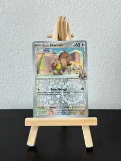 Arven's Skwovet #158/182 Reverse Holo - Destined Rivals Pokemon TCG Card NM/M - Image 1