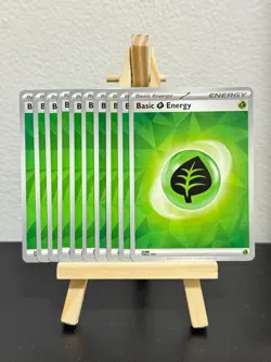 🌱 10x Grass Basic Energy Card - Pokemon TCG Cards Green NM/M Various Designs - Image 1