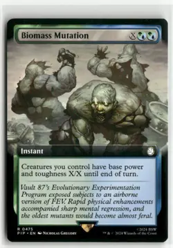 Biomass Mutation Extended Art - Fallout MTG NM - Image 1