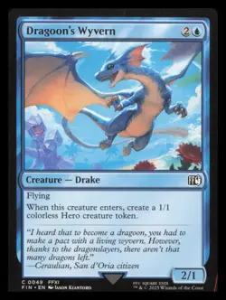 Dragoon's Wyvern 0049 Final Fantasy Uncommon MTG - Image 1