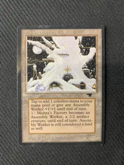 MTG Magic the Gathering Antiquities Mishra's Factory Winter MP Scuffs on Sides - Image 1