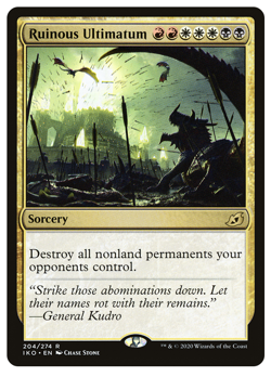 MTG - 1 x Ruinous Ultimatum - Rare Sorcery - Ikoria (IKO) - M/NM - Image 1