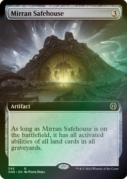Mirran Safehouse 395 Extended Art Foil Phyrexia: All Will Be One MTG Rare - Image 1