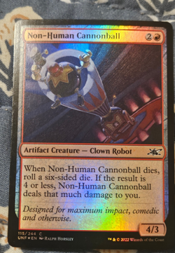 Non-Human Cannonball FOIL Unfinity MTG Magic - Image 2