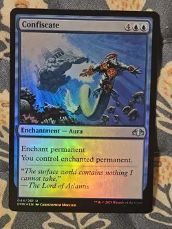 Confiscate FOIL Dominaria Remastered MTG Magic - Image 3