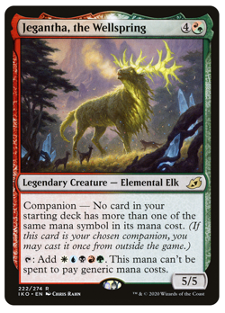 MTG - 1 x Jegantha, the Wellspring - Rare Elemental Elk - Ikoria (IKO) - M/NM - Image 1