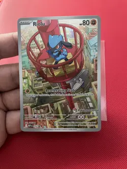 Riolu 010 Black Star Promo - Pokemon Center Stamped - Image 1