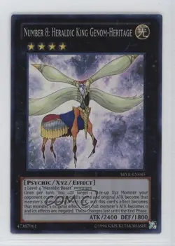 Number 8: Heraldic King Genom-Heritage Unlimited YuGiOh Abyss Rising #ABYR-EN045 - Image 1