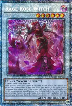 Yugioh DOOD-EN040 Rage Rose Witch Starlight Rare 1st MINT - Image 1