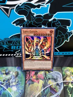 Yugioh Lava Golem RA01-EN001 Super Rare 1st Edition Near Mint - Image 1