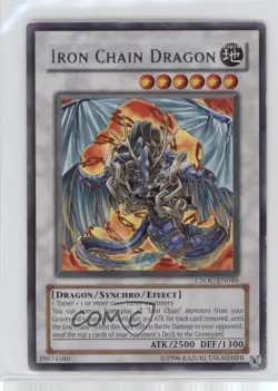 Iron Chain Dragon Unlimited YuGiOh Crossroads of Chaos #CSOC-EN040 2008 - Image 1