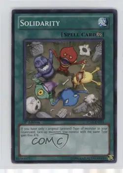 Solidarity 1st Ed. YuGiOh Lost Sanctuary Structure Deck #SDLS-EN031 - Image 1