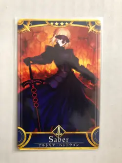 Fate Grand Order FGO Arcade Saber Artoria Altria Pendragon Alter Card - Image 1
