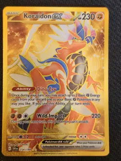 KORAIDON EX - 254/198 - SCARLET AND VIOLET BASE SET - HYPER RARE - POKEMON CARD - Image 1