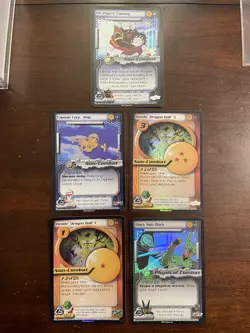 DBZ CCG CELL SAGA HOLO FOIL Rare Dragon Ball Z Score TCG Card LOT 2001 - Image 1