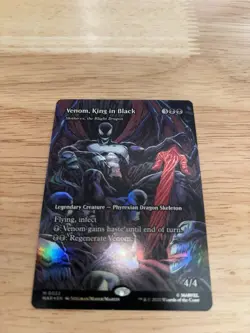MTG Spider-man Venom, King in Black M 0022 Foil Full Art Magic The Gathering - Image 2