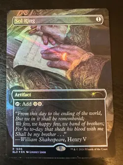 Sol Ring (1696) (Rainbow Foil) Secret Lair Drop Foil Lightly Played - Image 1