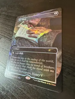 Sol Ring (1696) (Rainbow Foil) Secret Lair Drop Foil Lightly Played - Image 3