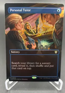 Personal Tutor (Borderless, Foil, #633, NM) Commander Masters (CMM), MTG - Image 1