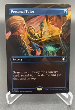 Personal Tutor (Borderless, Foil, #633, NM) Commander Masters (CMM), MTG - Image 3