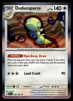 DUDUNSPARCE [HOLO] - 129/162 - TEMPORAL FORCES TEF RARE ENGLISH - NM - Image 1