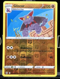 GLISCOR 072/163 Battle Styles Pokemon TCG Reverse Holo Uncommon 2021 NM - Image 3