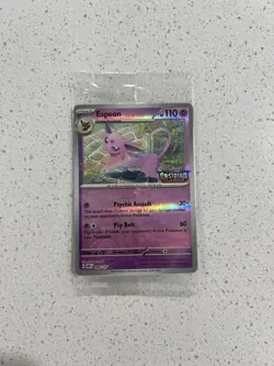 Pokemon TCG Espeon Best Buy Promo 086/197 Obsidian Flames Reverse Holo SEALED - Image 1