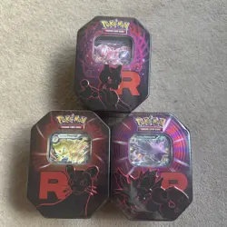 Pokemon TCG: Team Rocket Tin - Set of 3 New And Sealed - Image 1