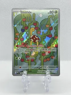 Shuckle 136/132 - ME01: Mega Evolution Pokemon Illustration Rare Holo NM - Image 1