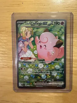 Near Mint Lillie’s Clefairy EX Pokemon Card - Special Illustration Rare TCG - Image 3