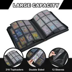 Toploader Binder 216 Card Holder with 9 Pocket Double Sided Sleeves TCG Sports - Image 5